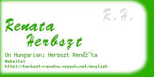 renata herbszt business card